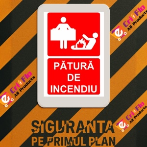 Indicator Patura de incendiu original PSI autoadeziv sticker autocolantSticker autocolant - Img 3