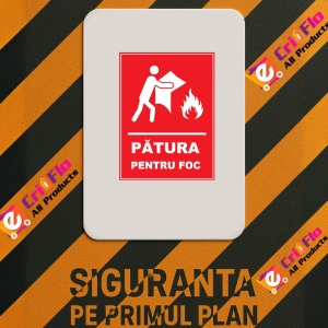 Indicator Patura pentru foc, Sticker autocolant - Img 2