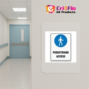 Indicator PEDESTRIANS ACCESS SIGN, Sticker autocolant - Img 4