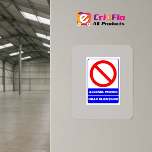 Indicator Pentru accesul permis doar clientilor, Sticker autocolant - Img 3