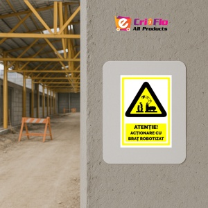 Indicator Pentru actionare cu brat robotizat, Sticker autocolant - Img 5