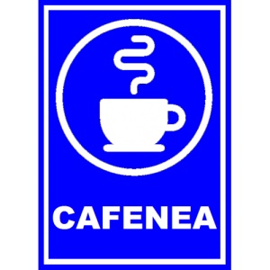 Indicator Pentru cafenea, Sticker autocolant