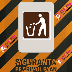 Indicator Pentru camping container de gunoi, Sticker autocolant - Img 2