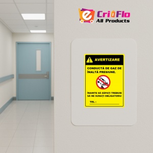 Indicator Pentru conducta de gaz de inalta presiune, Sticker autocolant - Img 4