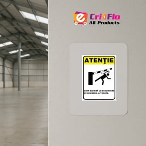 Indicator Pentru corp bariera cu deschidere si inchidere automata, Sticker autocolant - Img 3