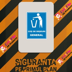 Indicator Pentru cos de deseuri general, Sticker autocolant - Img 2