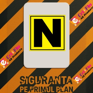 Indicator Pentru depozit litera N randul N si poarta N, Sticker autocolant - Img 2
