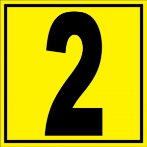 Indicator Pentru depozit numarul 2 randul 2poarta 2, Sticker autocolant