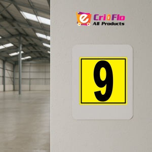 Indicator Pentru depozit numarul 9 randul 9 poarta 9, Sticker autocolant - Img 3