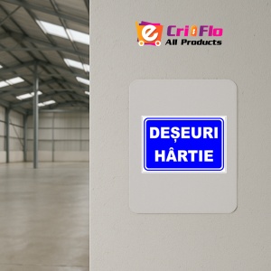Indicator Pentru deseuri hartie, Sticker autocolant - Img 3