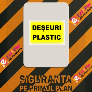 Indicator Pentru deseuri plastic, Sticker autocolant - Img 2