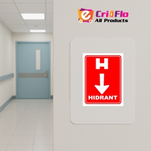 Indicator Pentru hidrant cu directia in jos, Sticker autocolant - Img 4