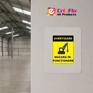 Indicator pentru macara in functionare, Sticker autocolant - Img 3