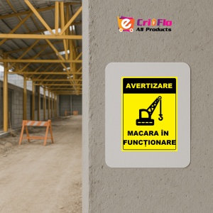 Indicator pentru macara in functionare, Sticker autocolant - Img 5