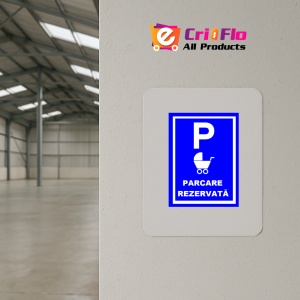 Indicator Pentru parcare rezervata parintilor cu caruturi cu copii, Sticker autocolant - Img 3