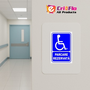 Indicator Pentru parcare rezervata persoanelor cu nevoi, Sticker autocolant - Img 4