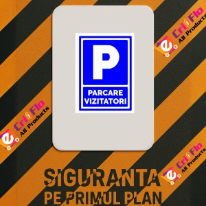 Indicator Pentru parcare vizitatori, Sticker autocolant - Img 2