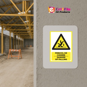 Indicator Pentru pericol de cadere danger of falling, Sticker autocolant - Img 5