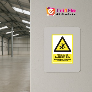 Indicator Pentru pericol de cadere in gol danger of falling from height, Sticker autocolant - Img 3