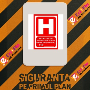 Indicator Pentru racord cuplare autospeciala pentru pompieri, Sticker autocolant - Img 2