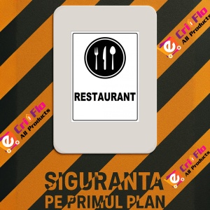 Indicator pentru restaurant, Sticker autocolant - Img 2