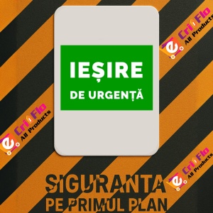 Indicator Pentru salvare iesire de urgenta, Sticker autocolant - Img 2