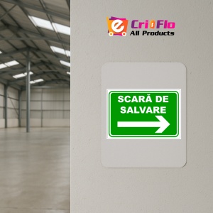 Indicator Pentru scara de salvare, Sticker autocolant - Img 3