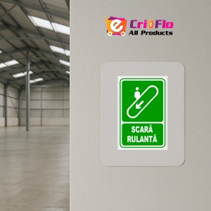Indicator Pentru scara rulanta in jos, Sticker autocolant - Img 3