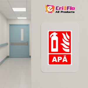 Indicator Pentru stingator cu apa, Sticker autocolant - Img 4