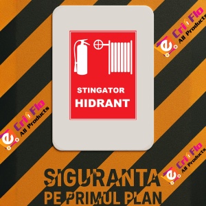 Indicator Pentru stingator cu hidrant, Sticker autocolant - Img 2