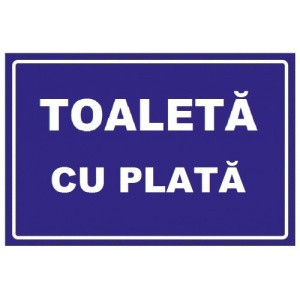 Indicator Pentru toaleta wc cu plata, Sticker autocolant
