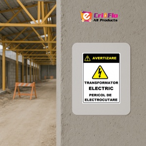 Indicator Pentru transformator electric pericol de electrocutare, Sticker autocolant - Img 5