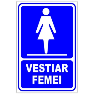 Indicator Pentru vestiar femei, Sticker autocolant