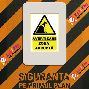 Indicator Pentru zona abrupta, Sticker autocolant - Img 2
