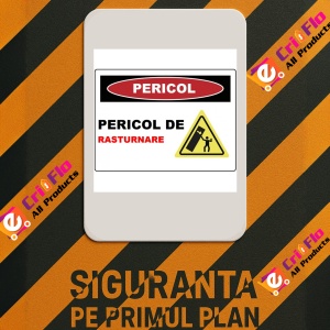Indicator Pericol de rasturnare, Sticker autocolant - Img 2