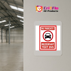 Indicator Personalizate cu text pentru parcare rezervata, Sticker autocolant - Img 3