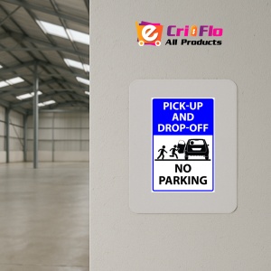 Indicator Pickup and drop-off no parking sign, Sticker autocolant - Img 3