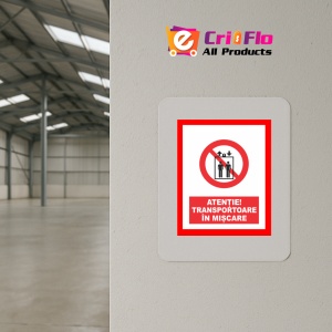 Indicator Placute atentie transportoare in miscare, Sticker autocolant - Img 3