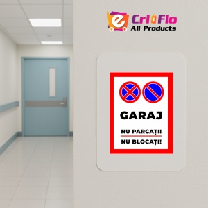 Indicator Placute garaj nu parcati nu blocati, Sticker autocolant - Img 4