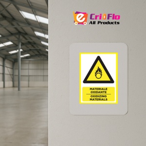 Indicator Placute pentru materiale oxidante oxidizing materials, Sticker autocolant - Img 3