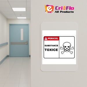 Indicator Placute pentru substante toxice, Sticker autocolant - Img 4