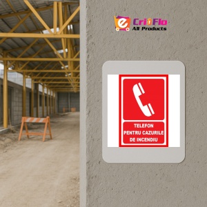 Indicator Placute telefon pentru cazurile de incendiu, Sticker autocolant - Img 5