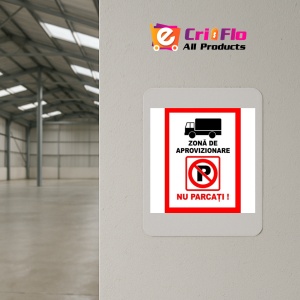 Indicator Placute zona de aprovizionare nu parcati parcare interzisa, Sticker autocolant - Img 3