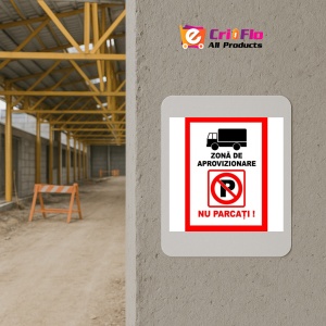 Indicator Placute zona de aprovizionare nu parcati parcare interzisa, Sticker autocolant - Img 5