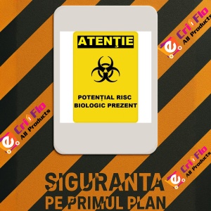 Indicator Potential risc biologic prezent, Sticker autocolant - Img 2