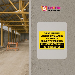 Indicator Premises Under Surveillance Sign, Sticker autocolant - Img 5
