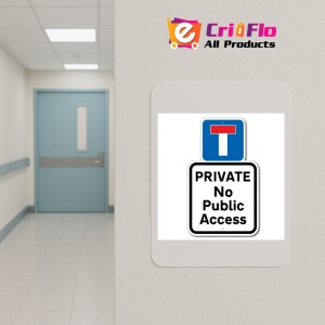 Indicator Private no public access, Sticker autocolant - Img 4