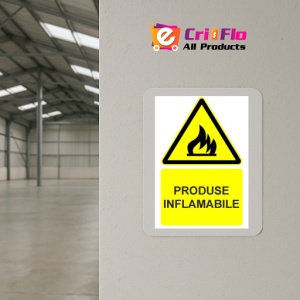 Indicator Produse inflamabile indicator de avertizare, Sticker autocolant - Img 4