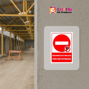 Indicator Proprietate privata parcare interzisa, Sticker autocolant - Img 5