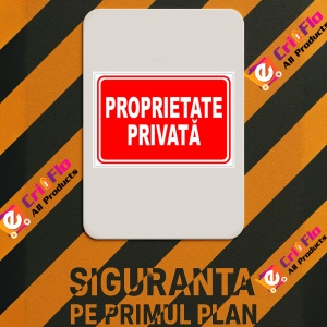 Indicator Proprietate privata v1, Sticker autocolant - Img 2